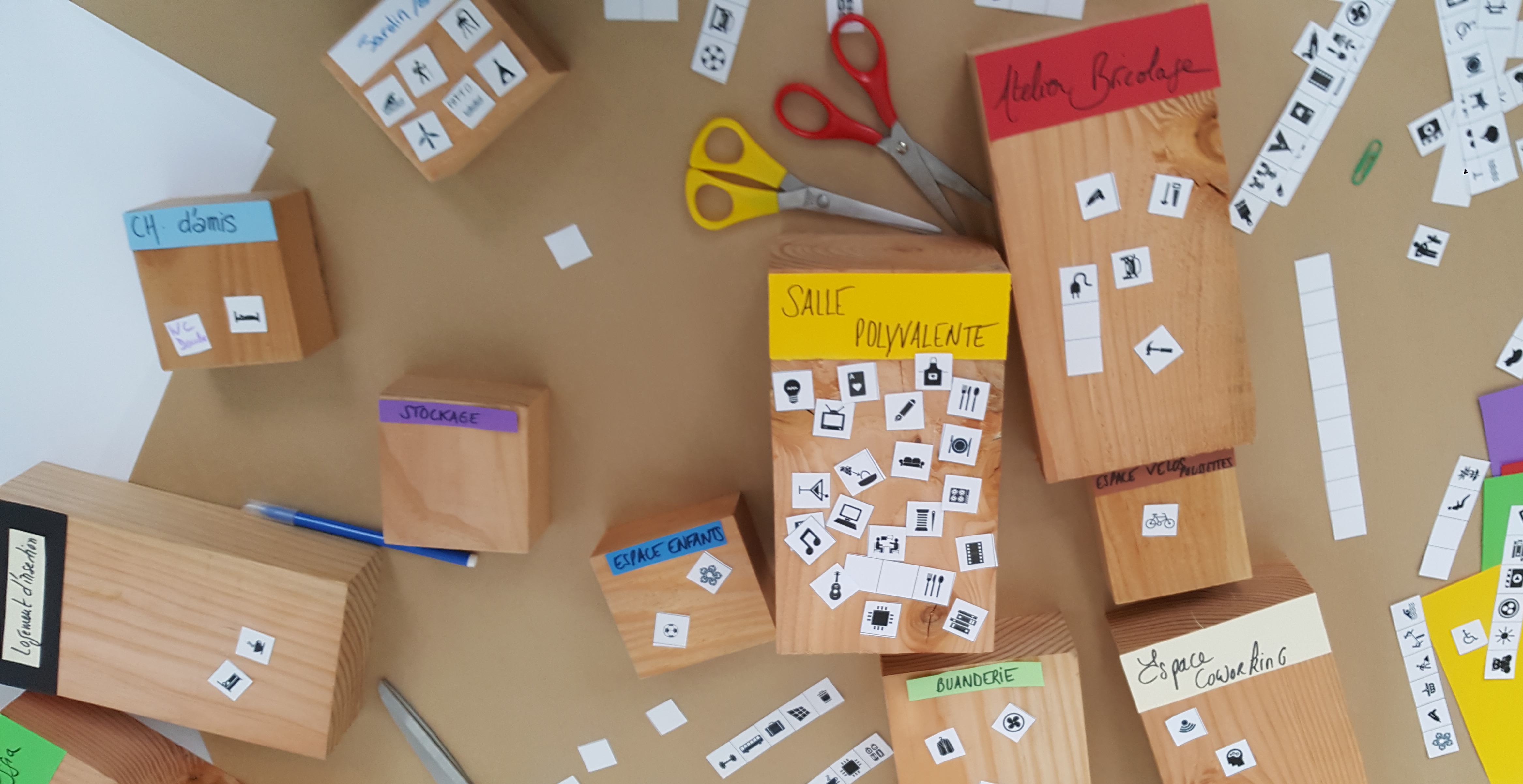 vue d'artiste du projet d'habitat participatif au Champ de Manœuvre