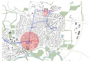 Des espaces verts et des cheminements piétons sécurisés